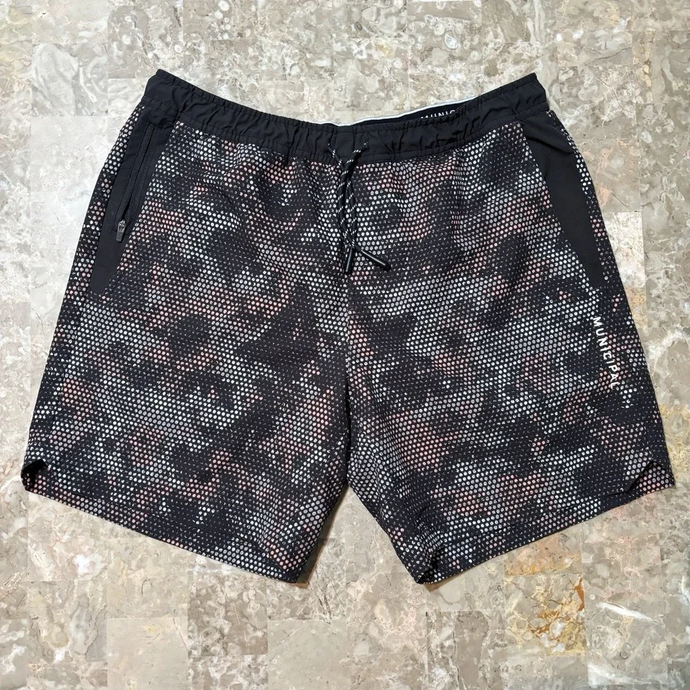 Municipal Shorts Mens Medium Grey 4 AM Training Club 7